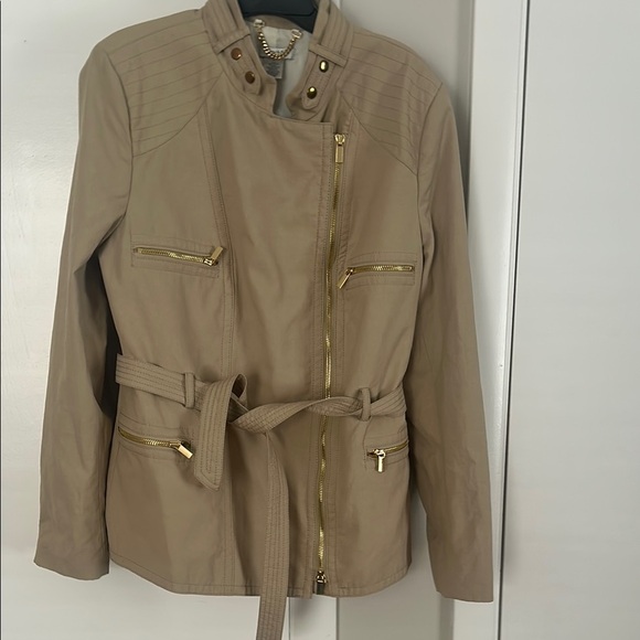Women's Tan Belted Jacket Cache brand size large - Picture 1 of 7